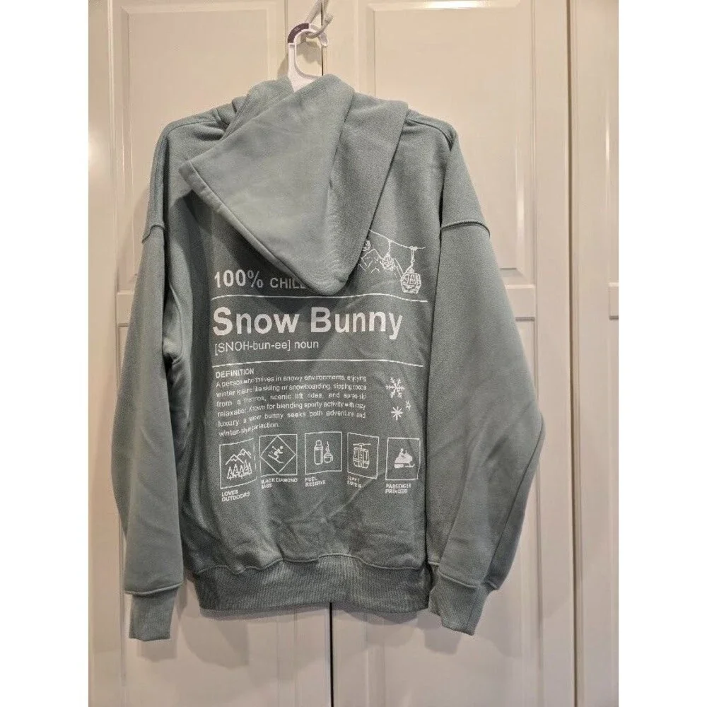 Target Viral Wild Fable Snow Bunny Sweatshirt - Womens XL - NEW - Picture 4 of 5